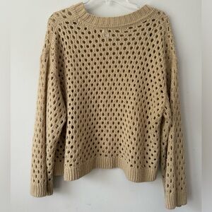 H&M Hole-Knit Long Sleeve Sweater